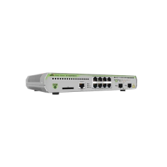 ALLIED TELESIS Switch Administrable CentreCOM GS970M, Capa 3 de 8 Puertos 10/100/1000 Mbps + 2 puertos SFP Gigabit MOD: AT-GS970M/10-10