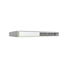 ALLIED TELESIS (GS980MX/28) Switch Stack L3, 24 puertos 10/100/1000-T, 4 Puertos SFP+ 10G, Fuente de poder fija MOD: AT-GS980MX28-10