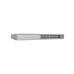 ALLIED TELESIS Switch L3, Stack, 20 puertos 1G POE+, 4 MultiGigabit POE+, 4 puertos SFP+, PSU FIJA MOD: AT-GS980MX28PSM-10