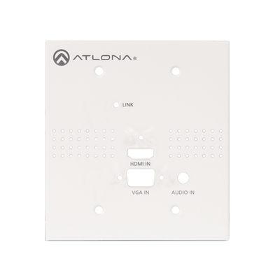 ATLONA ATLONA US PLATE ; WITHOUT BUTTON HOLES FOR THE AT-HDVS-TX-WP. MOD: AT-HDVS-TX-WP-NB