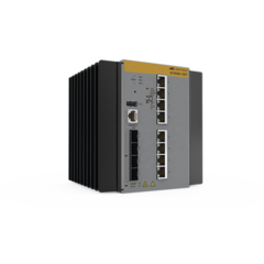 ALLIED TELESIS Switch Industrial Administrable Capa 3 de 8 Puertos 10/100/1000 Mbps + 4 Puertos SFP MOD: AT-IE300-12GT-80