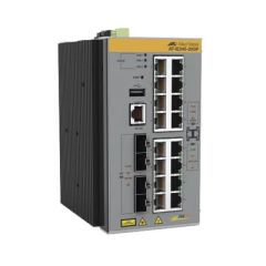 ALLIED TELESIS Switch Industrial Capa 3, 16x 10/100/1000T PoE+, 4x 100/1000X SFP (TAA compliant) MOD: AT-IE340-20GP-980