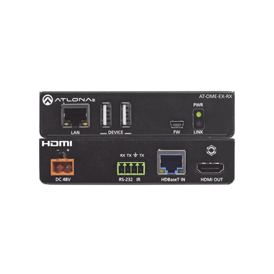 ATLONA OMEGA 4K/UHD Receptor HDBaseT para HDMI con USB MOD: AT-OME-EX-RX
