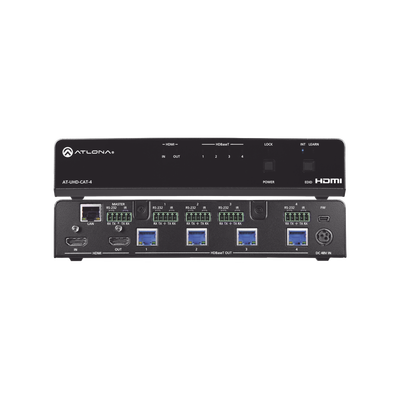 ATLONA 4K/UHD HDBASET HDMI 1 X 4 DISTRIBUTION AMPLIFIER MOD: AT-UHD-CAT-4