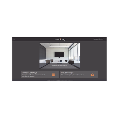 ATLONA VELOCITY PREMIER SERVICES, REMOTE GATEWAY TIER 1, ONE YEAR LICENSE FOR VGW-HW-3, VTPG-1000VL MOD: AT-VPS-RG-T1
