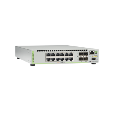ALLIED TELESIS Switch Capa 3 Stackeable 10 Gigabit , 12 puertos 100/1000/10G Base-T (RJ-45) y 4 puertos SFP/SFP+ 10G MOD: AT-XS916MXT-10