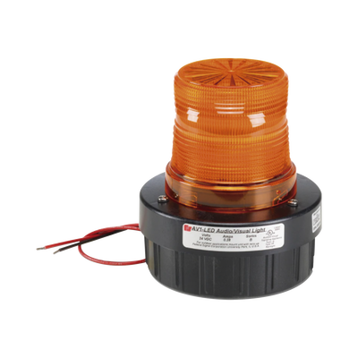 FEDERAL SIGNAL INDUSTRIAL Luz LED intermitente visual audible, UL y cUL, 120 Vca, Ambar MOD: AV1LED120A