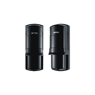 OPTEX Barrera fotoelectrica de 100 metros con la mejor tecnologia de deteccion de patrones para reducir falsas alarmas / Alámbrico / 2 rayos / compatible con cualquier panel de alarma MOD: AX-330PLUS