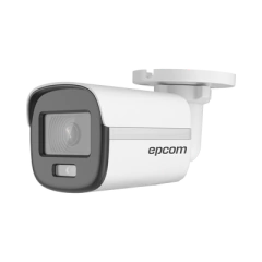 EPCOM PROFESSIONAL Bala TURBOHD 3K (5MP) / Lente 3.6 mm / Micrófono Integrado / Imagen a color 24/7 / Luz Blanca 40 mts / Exterior IP67 / dWDR / 4 Tecnologías MOD: B3K-TURBO-CX