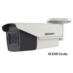 EPCOM PROFESSIONAL Bullet TURBOHD 4K (8Megapixeles) / Lente Mot. 2.7 a 13.5 mm / Potente IR EXIR de 80 mts / Exterior IP67 / 12 Vcc - 24 VCA / dWDR MOD: B4K-TURBO-Z