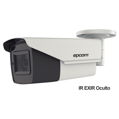 EPCOM PROFESSIONAL Bullet TURBOHD 4K (8Megapixeles) / Lente Mot. 2.7 a 13.5 mm / Potente IR EXIR de 80 mts / Exterior IP67 / 12 Vcc - 24 VCA / dWDR MOD: B4K-TURBO-Z