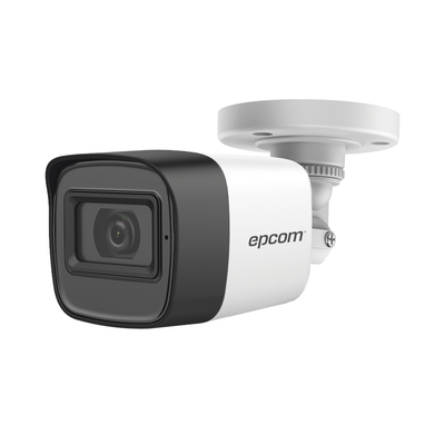 EPCOM AUDIO POR COAXITRON / Bala TURBOHD 5 Megapixel / Gran Angular 85.5° / Lente 2.8 mm / 30 mts IR EXIR / Exterior IP67 / 4 Tecnologías / dWDR B50-TURBO-G2/A