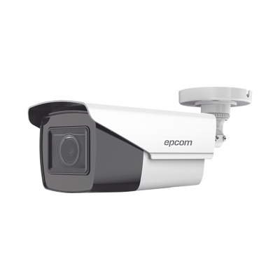 EPCOM PROFESSIONAL Bala TURBOHD 5 Megapixel / Lente Mot. 2.7 a 13.5 mm / 40 mts IR EXIR / dWDR / TVI-AHD-CVI-CVBS / Exterior IP67 / 12 Vcc / 24 VCA MOD: B50-TURBO-G2ZW