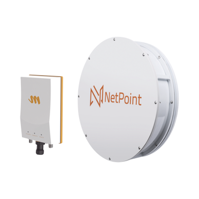 MIMOSA NETWORKS Kit de radio B5c con antena NPX1 de 30 dBi , Frecuencia (4.9-6.2 GHz), incluye jumper, ideal para distancias de hasta 30km MOD: B5C-NPX1-KIT