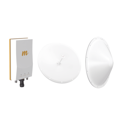 MIMOSA NETWORKS Kit de radio B5c con antena de 28 dBi , Frecuencia (4.9-6.5 GHz), incluye jumper y radomo, ideal para distancias de hasta 20km MOD: B5C-TXP-KIT