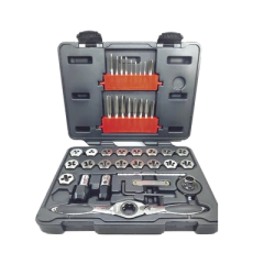 MAKITA Juego para Roscado Métrico, Tarrajas y Machuelos 75 piezas MOD: B65838