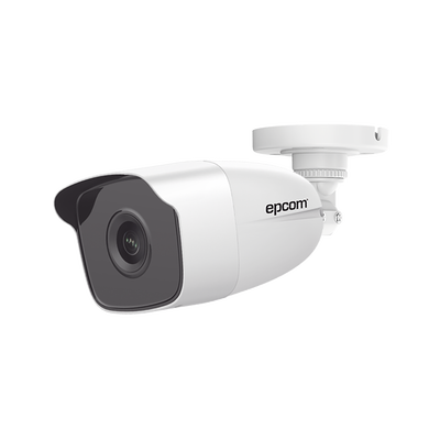 EPCOM Bala TURBOHD 2 Megapíxeles (1080p) / METÁLICA / Gran Angular 103° / Lente 2.8 mm / IR EXIR 40 mts / Exterior IP66 / TVI-AHD-CVI-CVBS B8-TURBO-XG2W
