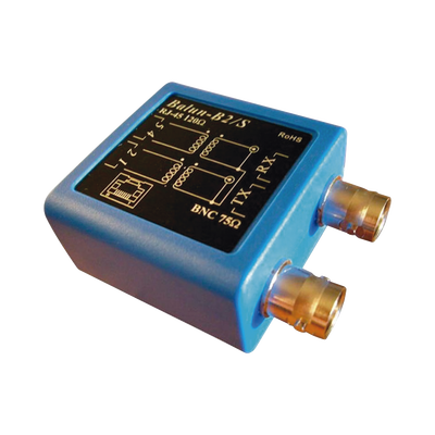 EPCOM Balun E1 -Adaptador BNC hembra 75 ohms a jack RJ45 120 ohms MOD: BALUN-E1