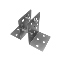 EPCOM INDUSTRIAL Base Multiposicion para postes de paso o esquina en cercos electricos 100% Acero galvanizado MOD: BASE-SYS-POST