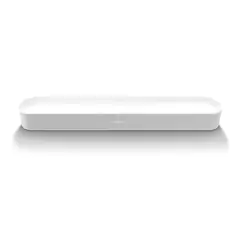 BEAM (GEN2) WHITE SONOS Barra de Sonido Inteligente para TV - Color Blanco, Potente y Compacta, Ideal para Sonido Profesional con 24 Entradas XLR y 12 Salidas.