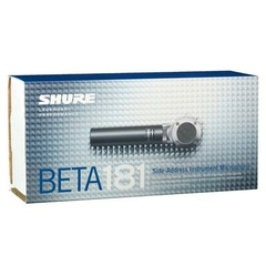 Shure BETA 181/O Micrófono Condensador Omnidireccional de Captación Lateral - Ideal para Instrumentos Musicales - Versátil y de Calidad Profesional