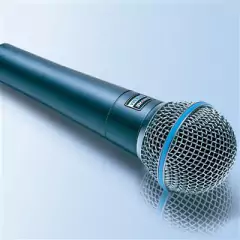 Shure BETA 58A Micrófono Dinámico para Voz - Calidad de sonido superior para performances en vivo y estudios de grabación
