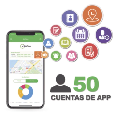 ZKTECO Licencia para realizar checadas de asistencia desde Smartphone (APP) con envío de fotografía y ubicación por GPS / Compatible con BIOTIMEPRO / Licencia para 50 usuario MOD: BIOTIMEAPP50