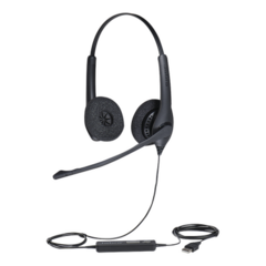 JABRA Jabra Biz 1500 Duo, auricular profesional con cancelación de ruido, ideal para contact center con conexión USB (1559-0159) MOD: BIZ-1500-DUO-USB