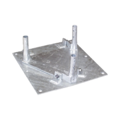 ROHN Base para Torre con Tramo 25G para Instalación en Concreto con Accesorio Abatible. MOD: BPH25G