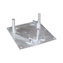 ROHN Base para Torre con Tramo 25G para Instalación en Concreto con Accesorio Abatible. MOD: BPH25G