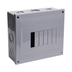 CHINT Centro de Carga para Sobreponer, 06 Polos, 60 A, 1 Fase 3 Hilos, 120/240 V AC, 60Hz MOD: C2Q06S