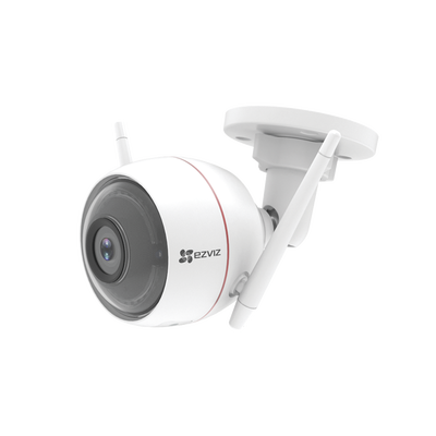 EZVIZ Bala IP 2 Megapíxel / Wi-Fi / Audio de Dos Vías / Sirena (Alerta al Intruso) / Luz Blanca / Ranura para Memoria / Uso en Exterior. MOD: C3W
