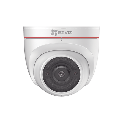 EZVIZ Domo IP 2 Megapíxel / Wi-Fi / Sirena y Estrobo /Audio de Dos Vías / Notificación Push / Audios Personalizables / Ranura Para Memoria / Uso en Exterior MOD: C4W