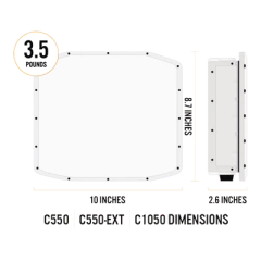 OPTEX Radar SpotterRF para una cobertura de 1050 metros MOD: C550C-EXT