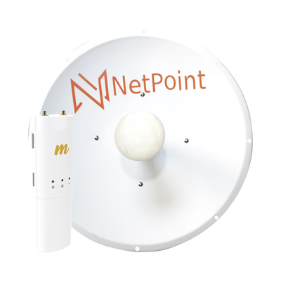 MIMOSA NETWORKS Kit de radio C5C con Antena NP2 de 34 dBi, Frecuencia (4.9-6.2 GHz), ideal para distancia de hasta 50 km, jumpers, PoE y cable de alimentación Incluidos MOD: C5CNP2KIT