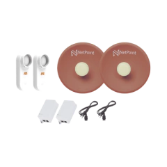 NetPoint Kit de 2 radios C5X con antenas NPPROS2PACK (27 dBi), rango de frecuencia extendida (4.9 a 6.4 GHz), incluye inyector POE y cable de alimentación MOD: C5X-NPPRO-KIT