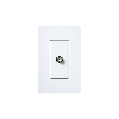 LUTRON ELECTRONICS Adaptador de cable coaxial, de pared para cable de TV. MOD: CA-CJ-WH