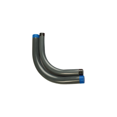 RAWELT Codo Conduit de 1 1/4” (32 mm) rígido de aluminio recubierto de PVC e interior de uretano. CAL32PC