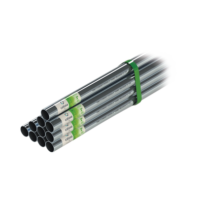 CATUSA Tubo Conduit 1/2" Pared Delgada (13mm) x 3m, Galvanizado Etiqueta Verde, Calibre 19. MOD: CATU-3301