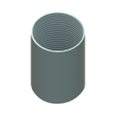 CATUSA Cople 3/4" (19mm) con rosca galvanizado etiqueta amarilla MOD: CATU-3823