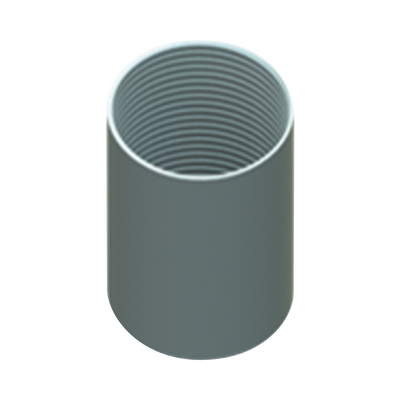 CATUSA Cople 1 1/2" (38mm) pared gruesa con rosca galvanizado etiqueta amarilla MOD: CATU-3826