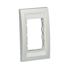 PANDUIT Marco de Placa Frontal Ejecutiva, Para dos Insertos de 1/2 o tres Insertos de 1/3, Color Blanco Mate MOD: CBEIWY