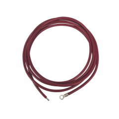 EPCOM POWERLINE Cable para Controlador 3.0 m, Rojo, Calibre 8 AWG con Terminal de Ojo en un Extremo MOD: CBL-8AWG-3R