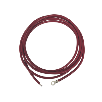 EPCOM POWERLINE Cable para Controlador 3.0 m, Rojo, Calibre 8 AWG con Terminal de Ojo en un Extremo MOD: CBL-8AWG-3R