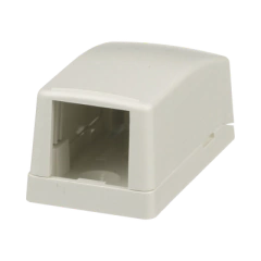 PANDUIT Caja de Montaje en Superficie, Para 1 Módulo Mini-Com, Color Blanco Mate MOD: CBX1IW-A