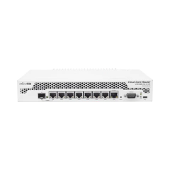 MIKROTIK Cloud Core Router, CPU 9 Núcleos, 7 Puertos Gigabit Ethernet, 1 Combo TP/SFP, 1 GB Memoria, Enfriamiento Pasivo MOD: CCR1009-7G-1C-PC