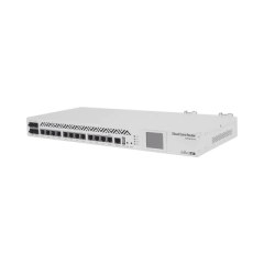 MIKROTIK Cloud Core Router, CPU 36 Núcleos, Througput 16Gbps / 24Mpps, 12 Puertos Gigabit Ethernet, 4 Puertos SFP y 4 GB de memoria, Ideal para IPsec MOD: CCR1036-12G-4S