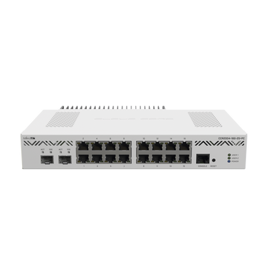 MIKROTIK Cloud Core Router 2004-16G-2S+PC, con enfriamiento pasivo MOD: CCR2004-16G-2S+PC