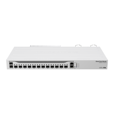 MIKROTIK () Cloud Core Router 12 puertos 10G SFP+, 2 25G SFP28, Fuente Redundante MOD: CCR2004-1G-12S+2XS