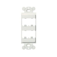 PANDUIT Marco de Módulo Dúplex, Para Placas Frontales Estándar GFCI, Acepta 4 Módulos Mini-Com, Color Blanco MOD: CFG4WH